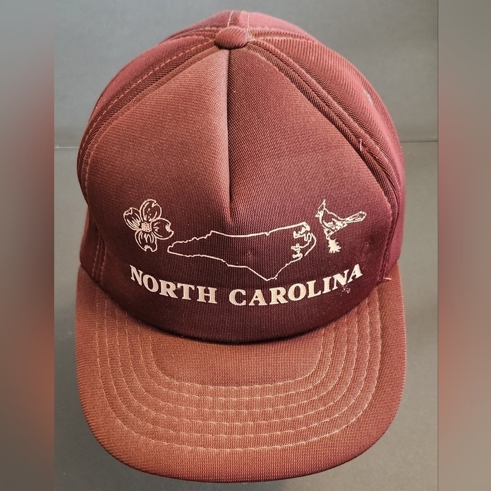 Super Rare Vintage Maroon North Carolina Hat Cap Very Hard To Find See Pics Read